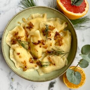 Pierogi z kapustą i grzybami