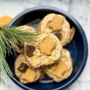 Mini cymanonki z kremem piernikowym