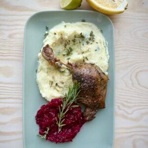 Udko z kaczki w ziołach sous- vide